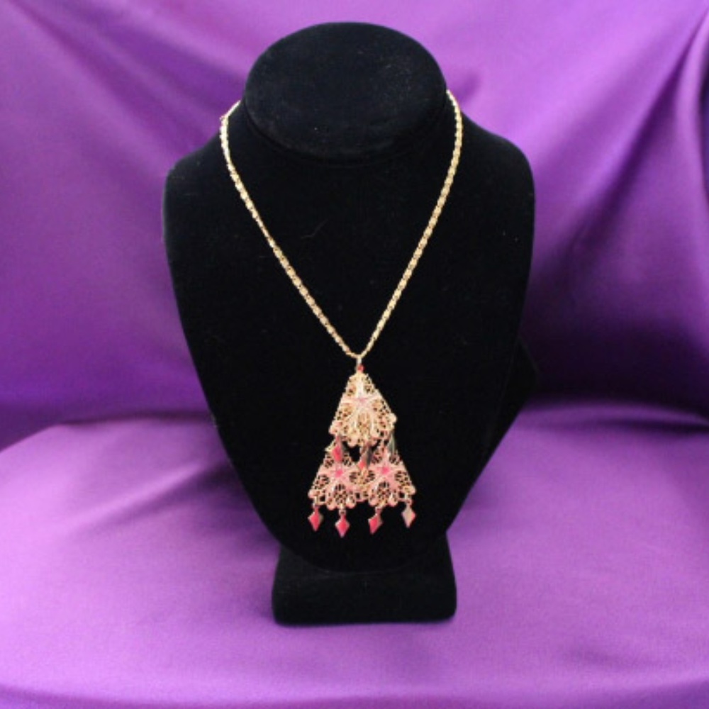 Three tier Gold  Necklace.